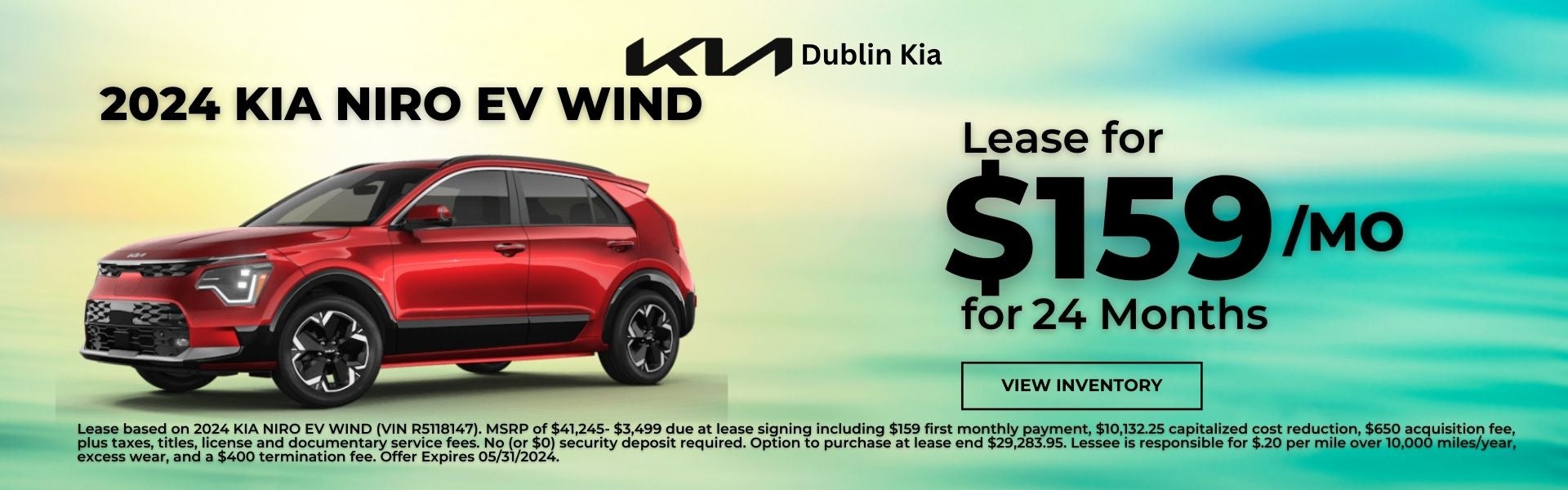 2024 Kia Niro EV Wind Lease Offer