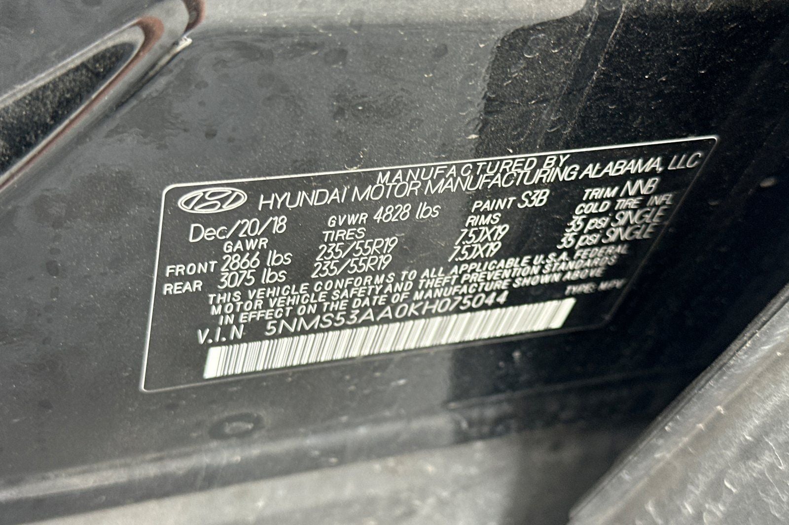 2019 Hyundai Santa Fe Ultimate