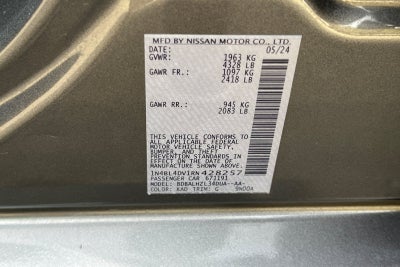 2024 Nissan Altima 2.5 SV