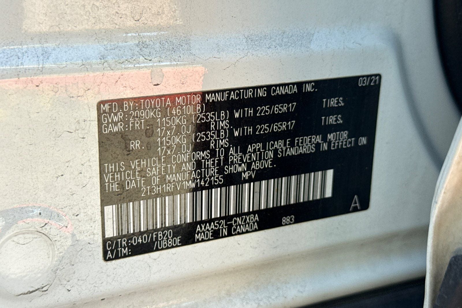 2021 Toyota RAV4 LE