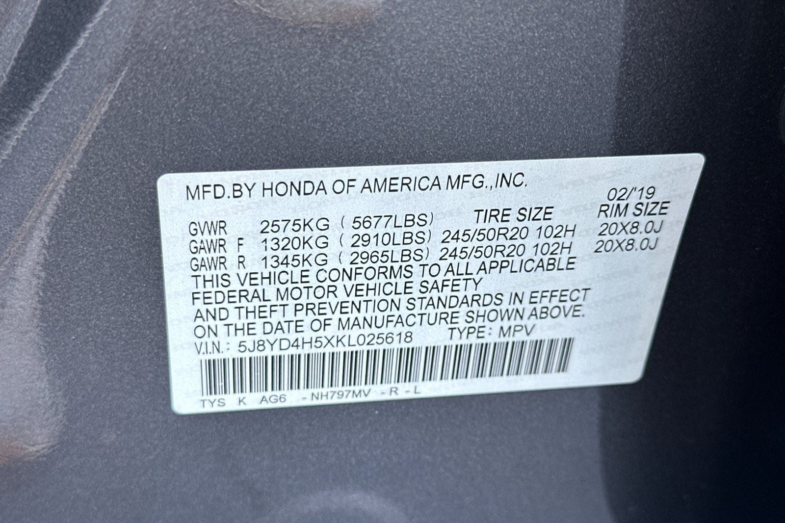 2019 Acura MDX 3.5L Technology Package SH-AWD