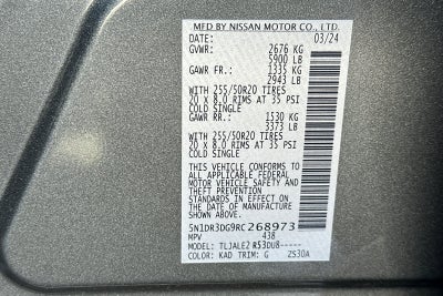 2024 Nissan Pathfinder Platinum