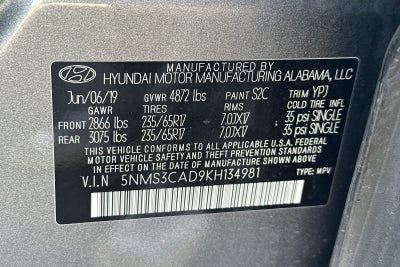 2019 Hyundai Santa Fe SEL