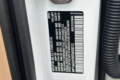 2023 Porsche Cayenne Platinum Edition