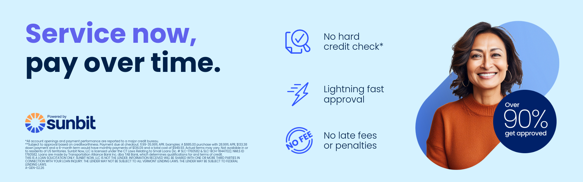 Service Now, Pay Over Time